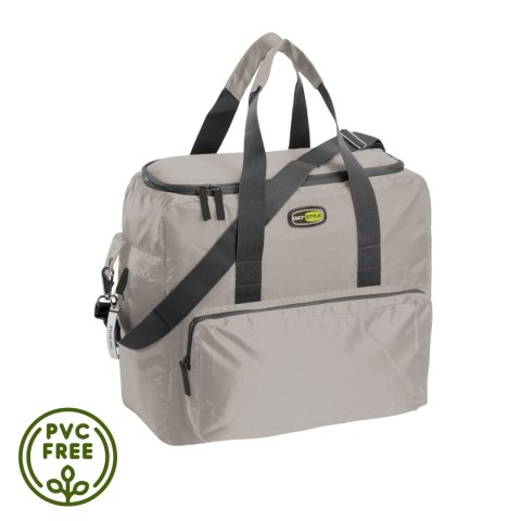 Torba termiczna Kamai Gio Style na ramię, pastelowy szary, z kieszeniami i rączką do noszenia, pojemność 33L