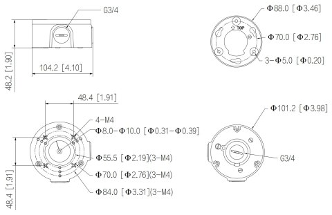 UCHWYT KAMERY PFA3300R DAHUA