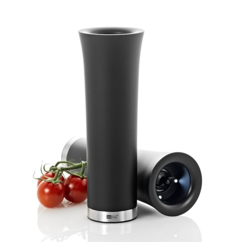 Elektryczny młynek przechyłowy do pieprzu lub soli MILANO BLACK