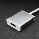 Qoltec Adapter przejściówka USB-C 3.1 | HDMI | 4K | MHL | Aluminiowy