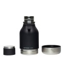 ASOBU Butelka termiczna STAINLESS z miską dla psa czarna, 975ml