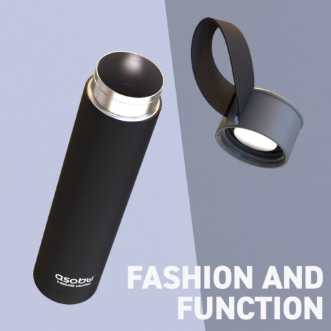 ASOBU Butelka termiczna SKINNY MINI BLACK, 230ml