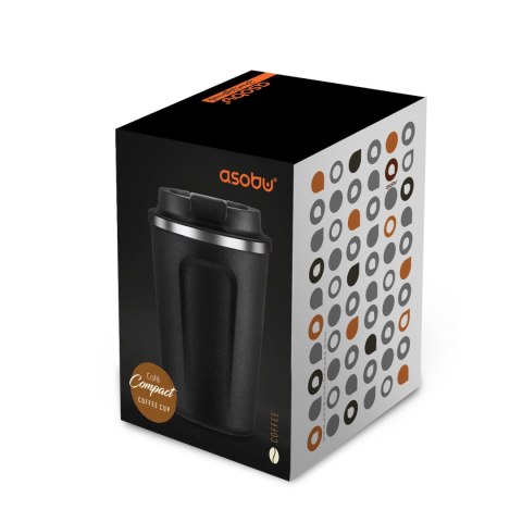 ASOBU Kubek termiczny do kawy CAFE COMPACT BLACK, 384ml