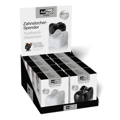 Dyspenser do wykałaczek STUZZI czarny ząb