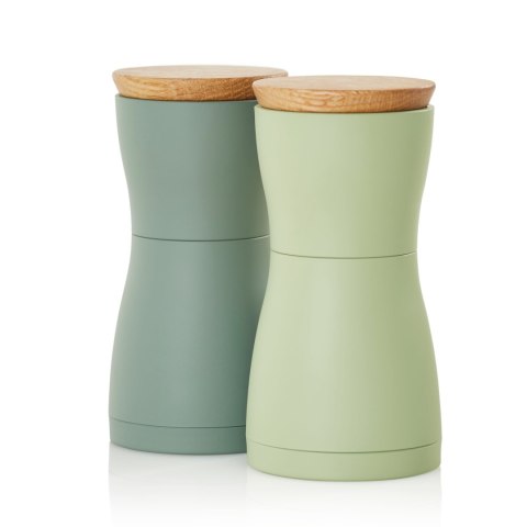 Zestaw młynków do pieprzu i soli Twin zielony