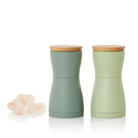 Zestaw młynków do pieprzu i soli Twin zielony