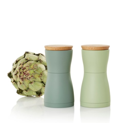 Zestaw młynków do pieprzu i soli Twin zielony