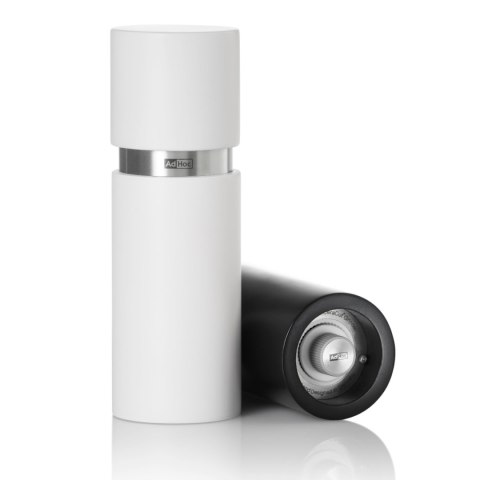 Zestaw młynków do pieprzu lub soli Textura S biało-czarny