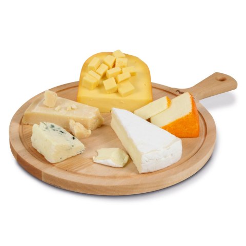 Deska do serwowania okrągła Amigo L buk