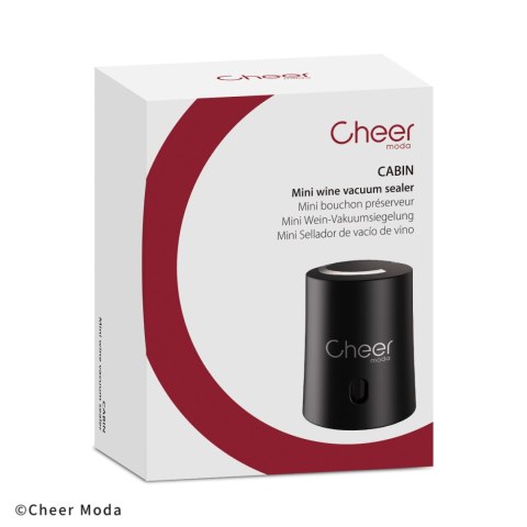 Korek próżniowy Cabin czarny