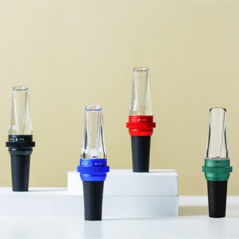 Napowietrzacz i nalewak do wina Submarine czerwony