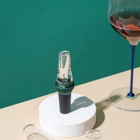 Napowietrzacz i nalewak do wina Submarine zielony