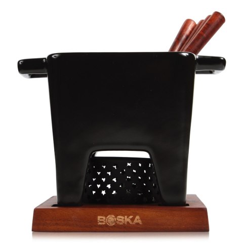 Zestaw Tapas Fondue czarny, mahoń, 400 gr