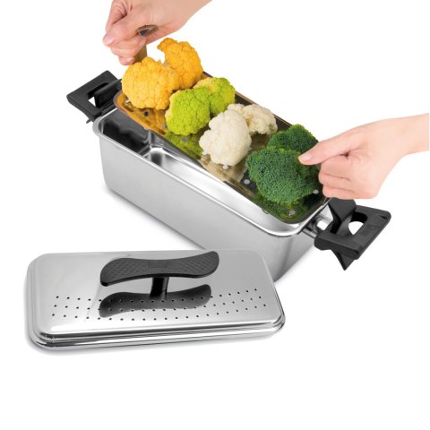 Garnek do szparagów z koszem