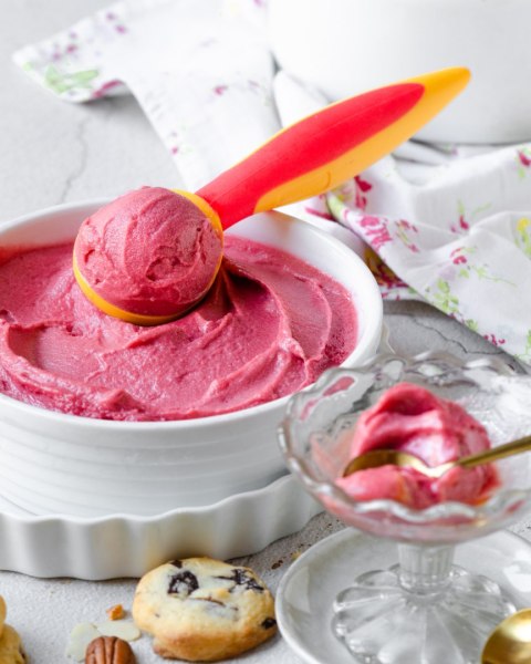 Łyżka do lodów żółta