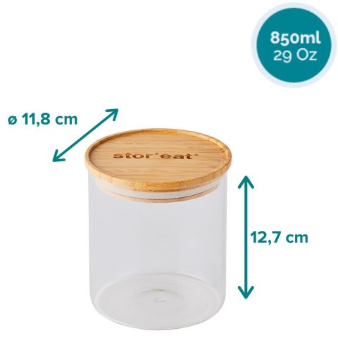 Pojemnik szklany do przechowywania 850ml