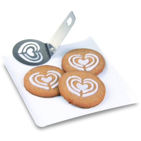 Szablon serduszka do dekoracji, stal