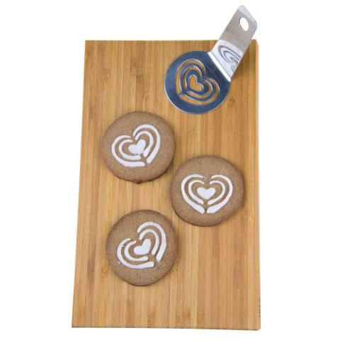 Szablon serduszka do dekoracji, stal