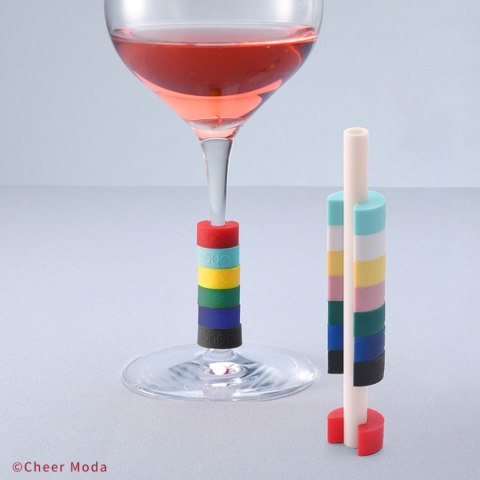 Znaczki na kieliszki Corals