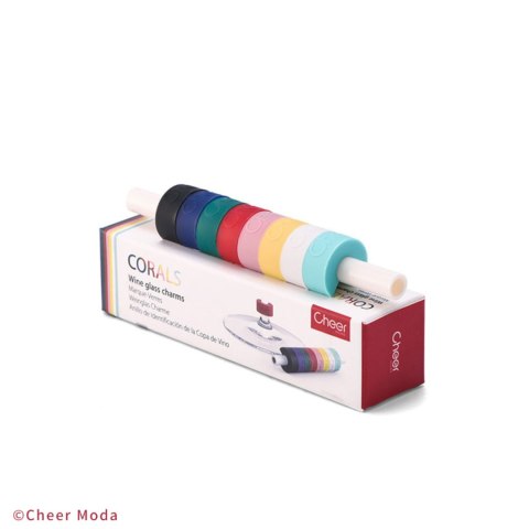 Znaczki na kieliszki Corals