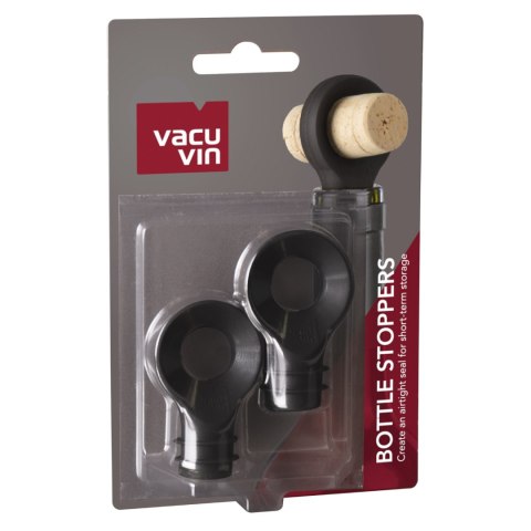 Korki do butelki czarne 2szt