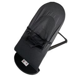 Leżaczek, bujaczek dziecięcy - czarny