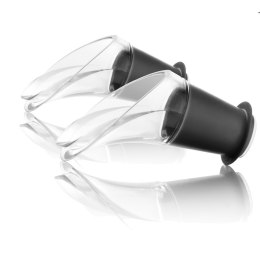 Nalewak do wina kryształ czarny (zestaw 2 szt)