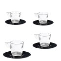 Zestaw 4 filiżanek do kawy czarny