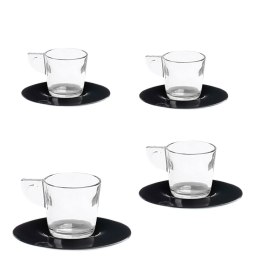 Zestaw 4 filiżanek do kawy czarny