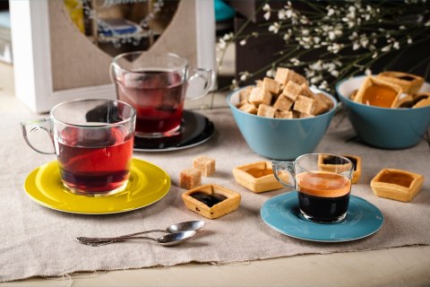 Zestaw 4 filiżanek do kawy czarny