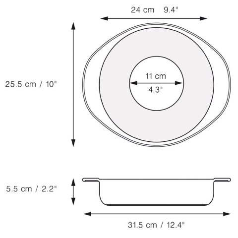 SILIKONOWA FORMA DO CIASTA OKRĄGŁA