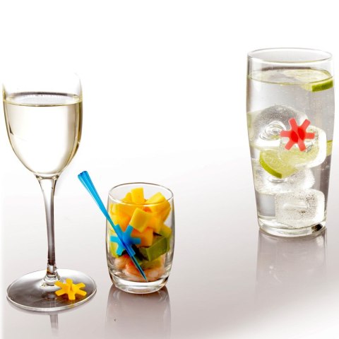 ZNACZNIKI SILIKONOWE DO SZKLANEK (12 SZTUK)