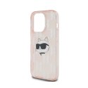 Karl Lagerfeld IML Choupette Head & Monogram - Etui iPhone 13 Pro Max (różowy)