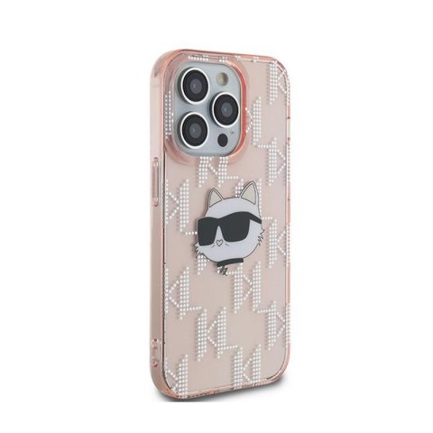 Karl Lagerfeld IML Choupette Head & Monogram - Etui iPhone 13 Pro (różowy)