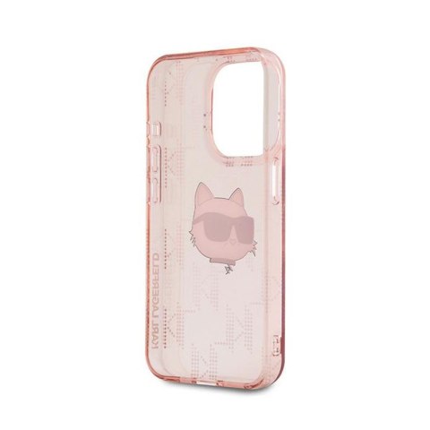 Karl Lagerfeld IML Choupette Head & Monogram - Etui iPhone 15 Pro Max (różowy)