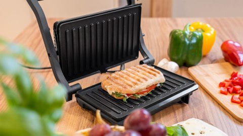 Panini grill TEESA, toster, opiekacz, 1000W, 3 pozycje