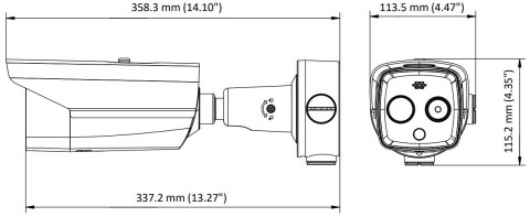 HYBRYDOWA KAMERA TERMOWIZYJNA IP DS-2TD2617-3/QA 3.1 mm - 720p, 4 mm - 4 Mpx Hikvision