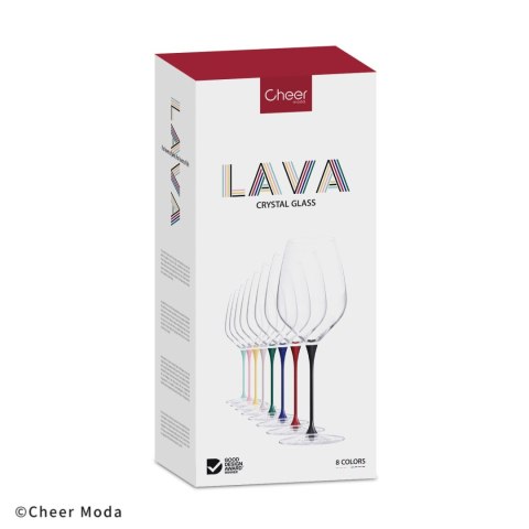 Kieliszek do wina Lava Glass czerwony