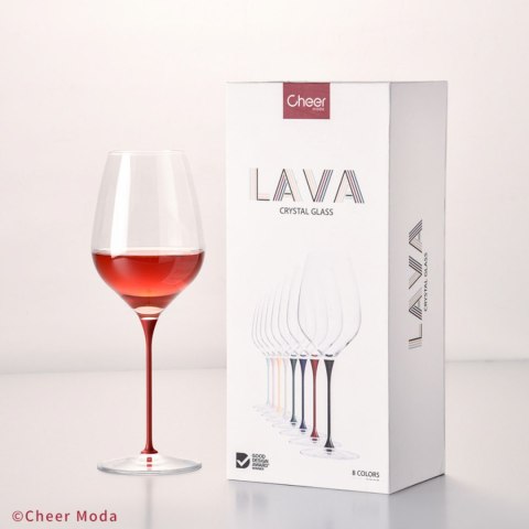 Kieliszek do wina Lava Glass czerwony