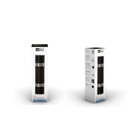 Młynek do pieprzu/soli podwójny DUOMILL czarny