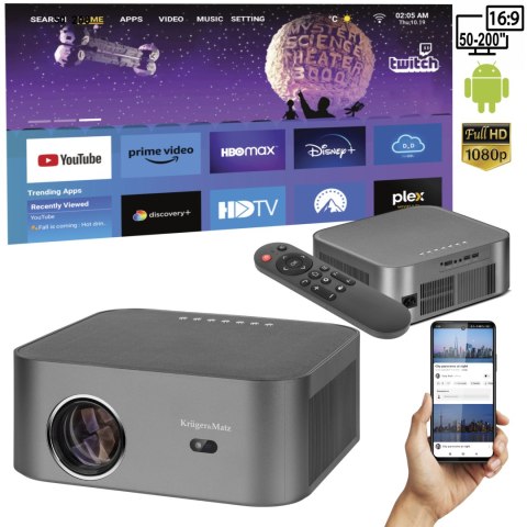 Projektor LED FullHD Android Kruger&Matz V-LED100