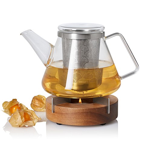 Zestaw do herbaty imbryczek Fusion i podgrzewacz Tuto