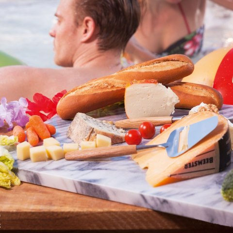 Nóż łopatka do sera, uchwyt dąb