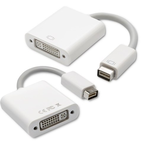 Qoltec Adapter Mini DVI na DVI (24+5) | Full HD | 0.16m