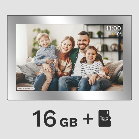 Cyfrowa ramka Kruger&Matz na zdjęcia FRAMEO Wi-Fi 10,1" lustrzana