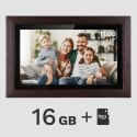 Cyfrowa ramka Kruger&Matz na zdjęcia FRAMEO Wi-Fi 15,6" drewniana ramka
