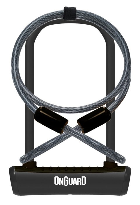 Zapięcie rowerowe ONGUARD NEON 8154BL U-LOCK + LINKA - ⌀ 11mm, Wymiary: 115mm x 230mm - uchwyt + 2x Klucze + LINKA 10mm x 120cm 