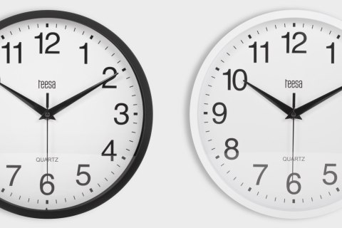 Zegar ścienny 25 cm czarny