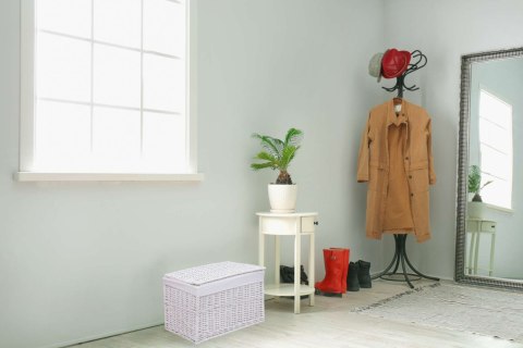 Kufer wiklinowy 105L 66x40x40 cm biały