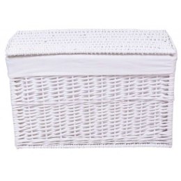 Kufer wiklinowy 65L 56x34x34 cm biały